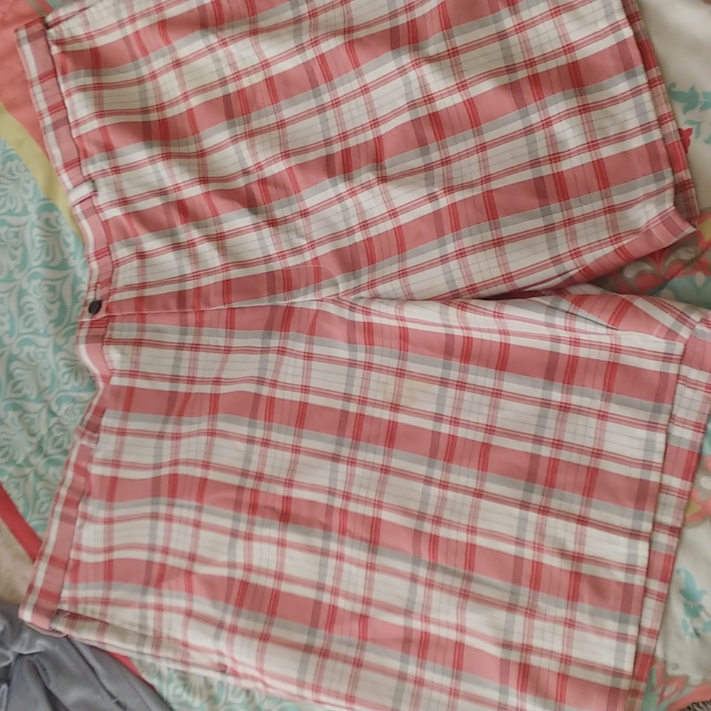 Haggar plaid golf short